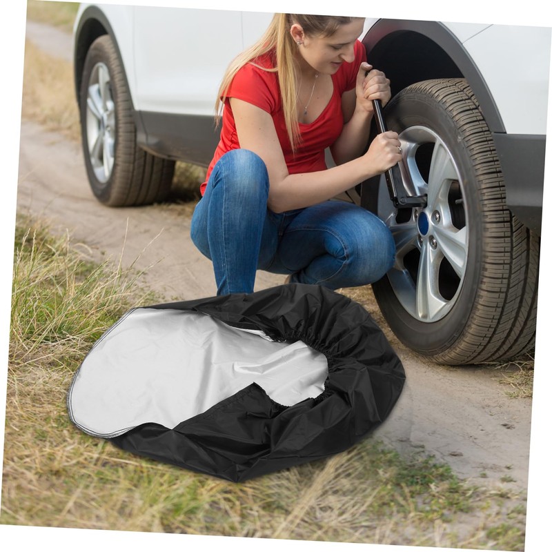 GARVALON Universal Wheel Cover for Motorhomes, Waterproof Tyre Cover for