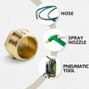 Bwintech 2 Pcs 1/8" Male BSP Thread Brass Male Cap