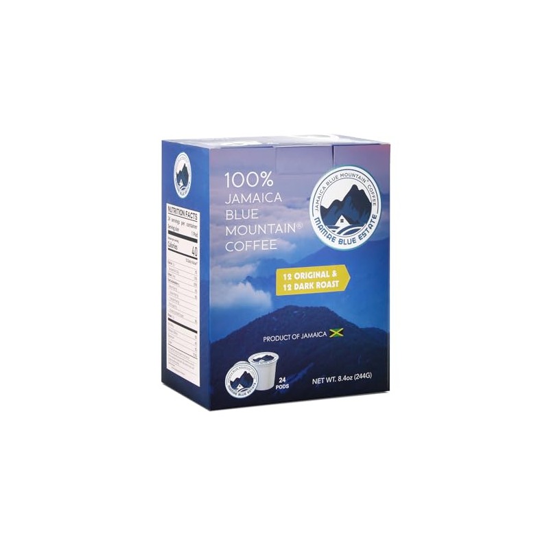 Mamre Blue 100% Jamaica Blue Mountain Coffee (24 Count, Original