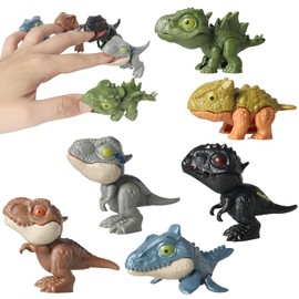 6 PiezesTíteres de Dedos,Juguetes de dinosaurio para morder los dedos,Mini Figuras de Dinosaurios para Títeres,Juegos de Rompecabezas Familiares,Regalos de Cumpleaños y Coleccionables para Niños
