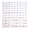 Rhinestone Sticker (Decal) Pearl Type 4-8mm [White] LS-069