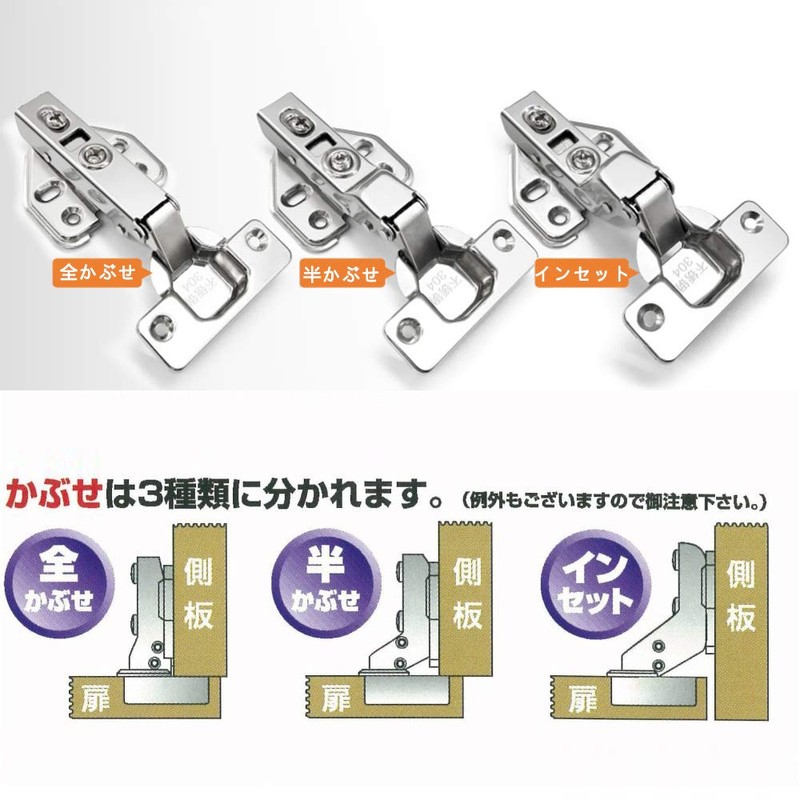 BESTU Sliding Hinges Concealed Hinges Door Furniture with Catch Sliding