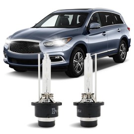 Tivora D2S Xenon HID Headlight Bulbs 6000K Cool White 35W Compatible with 2014-2019 Infiniti QX60, D2S C1 Replacement Bi-Xenon Lights Headlamps Projector Lights, Pack of 2