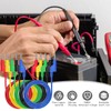 VOSSOT Multimeter Test Leads, 4 mm, 5 Colours, Banana Plug,