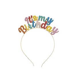 Happy Birthday Crown Headbands for Women & Girls - It's My Birthday Tiara Headband for Girls - Birthday Crowns & Party Tiaras