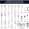 Home Hero 54-Piece Stainless Steel Kitchen Utensils Set-Nonstick, Heat-Resistant