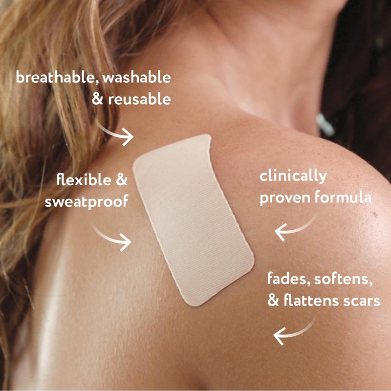 ScarAway Advanced Silicone Scar Sheets, Medical Grade Variety Pack Silicone