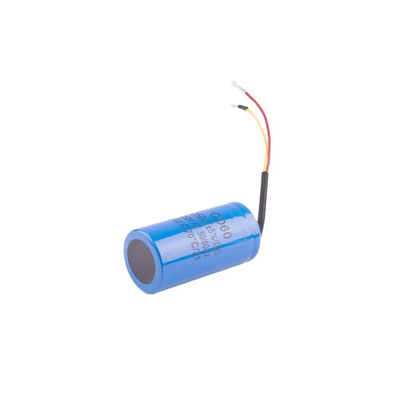 CD60 250uF Motor Start Capacitors with Wire Lead 250VAC 50/60Hz