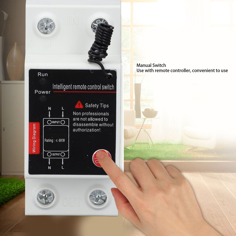 Remote Control Switch 1KM Range Single Phase Intelligent Power Switch