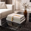 Linen Decorative Books, Set of 3 Fake Books for Coffee