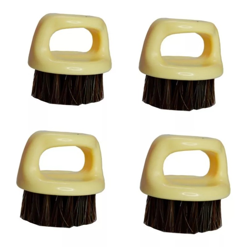 MC8 4 Cepillo De Barba Con Agarradera De Barberia Mc8