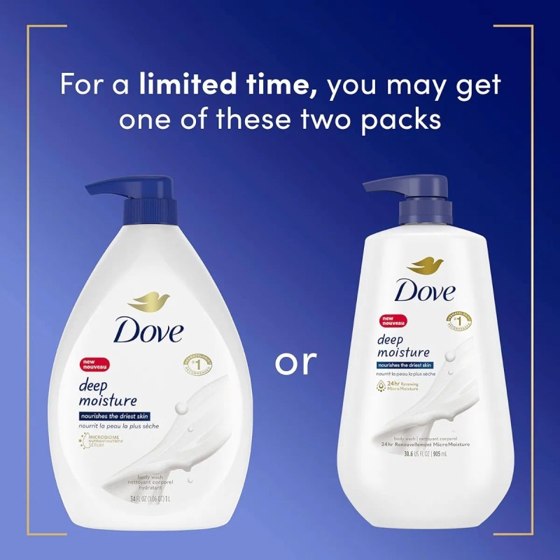 Dove Jabón Corporal Humectación Profunda 905ml