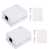 Akozon 2-Pack RJ45 Mount Box, Single Port Cat6 Network Junction
