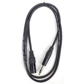 XLR Male auf Klinke Stereo schwarz 150cm