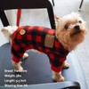 KYEESE Dogs Pajamas Plaid for Small Dog Red Buffalo Check