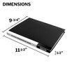 Dunwell Binder with Plastic Sleeves 24-Pocket (4 Pack, Black) -