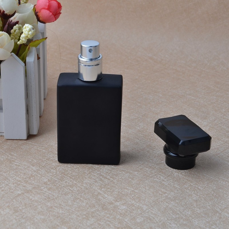 Enslz 30ML Portable Transparent Glass Perfume Empty Bottle Refillable Atomizer