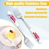 Jeffbaubl 12 Pcs Dinner Forks, Stainless Steel Dessert Forks with