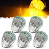 Partsam 5X Roof Running Top Marker Light Clear Amber 17