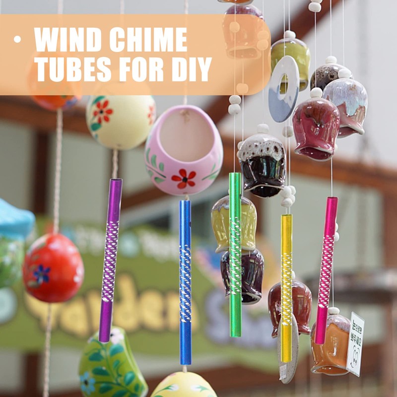 BESPORTBLE 50pcs Wind Chime Making Tubes Aluminium Wind Chime DIY