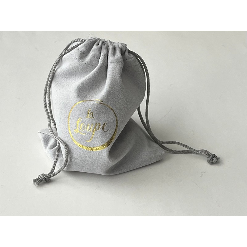 Magnifying Glass Necklace, Sterling Silver with Healing Gem Stone Crystal,