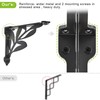 SELEWARE Heavy Duty Shelf Brackets 12 Inch, Branch Shelves Brackets,