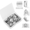 14 Sets Small Hinges with Screws, Stainless Steel Jewelry Box