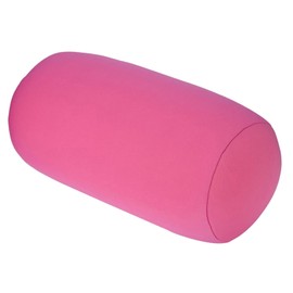 Microbead Pillow, Bean Bag Pillow Bolster Tube Pillow Travel Neck Support Pillow Back Head Cushion Micro Bead Stress Relief Shopmonk for Plane Car Travel (Pink)