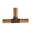 8mm T Piece Brass 3 Way Fuel Hose Barbed Connector
