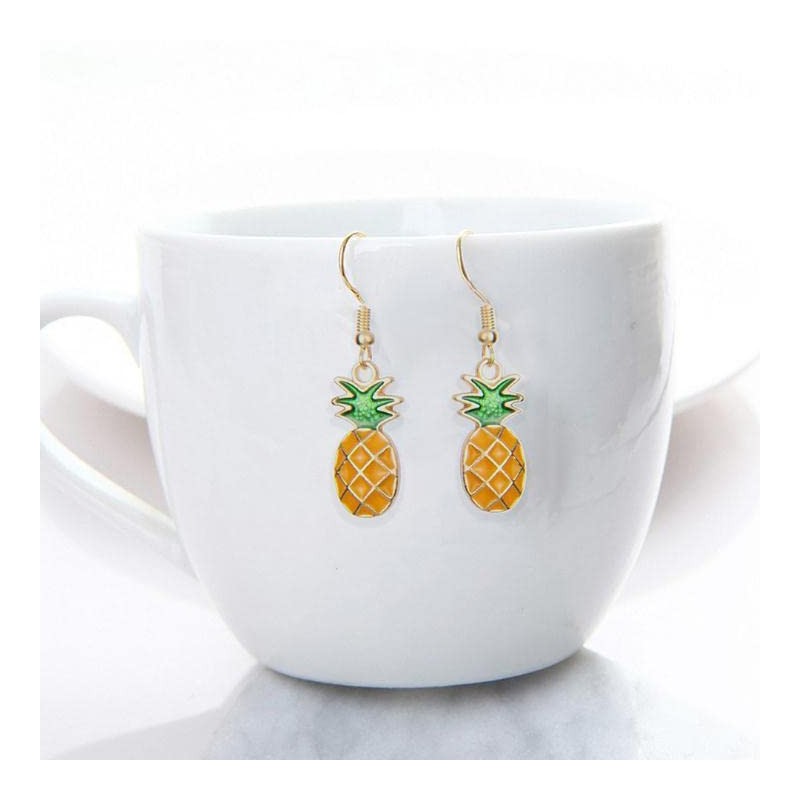 Pineapple Dangle Earrings for Women - Cute Fruit Earrings Jewelry,
