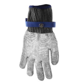 HENDI Oyster Glove (L), 2 Gloves: HPP Inner Glove and Stainless Steel Outer Glove, Protective Gloves, Cut Protection Glove, 330 mm