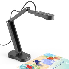 Gawervan 8MP Calligraphy and Drawing Camera, USB Camera with Microphone, 3 Level LED Light, Up/Down/Left and Right Image Reverse, Use for Mac OS, Windows, Zoom and OBS Learning and Teaching