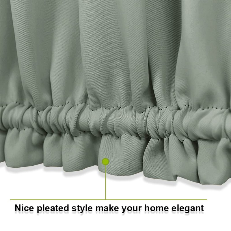 PONY DANCE Sage Green Front Dood Side Windon Curtains -