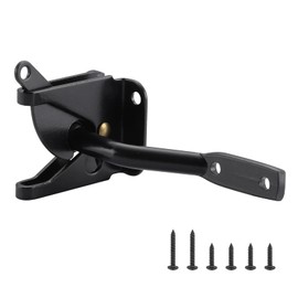 HOME MASTER HARDWARE Gate Latch for Wooden Fence Gates, Self-Locking Gate Latches, Heavy Duty Wood Door Hardware Kit for Outdoor Farm Garden Yard Pool