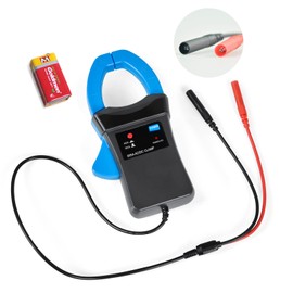 Handheld AC/DC 600A Clamp-On Current Probe Amp Adaptor, KE-605A Digital Multimeter Accessory to Work with Automotive Multi Meter Electric Tester