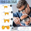 Dilzekui Magnifying Glass with Light 1.5X to 5.0X, Rechargeable Magnifying