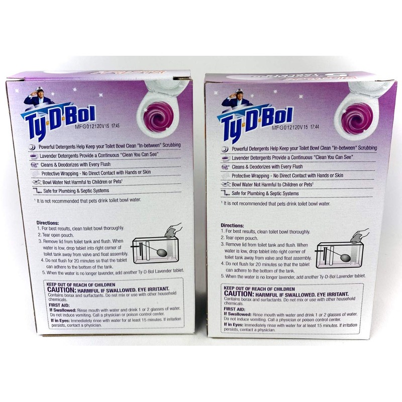 Ty D Bol Toilet Cleaning Tablets with Continuous Clean With