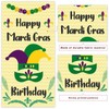 Happy Mardi Gras Masquerade Masks Purple Green Gold Banner Happy