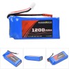 ENGPOW 7.4V 1200mAh 30C JST Plug Rechargeable LiPo Battery for