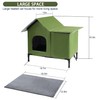 COZIPETAO Heated Cat House for Outside Cats and Kitty, 19