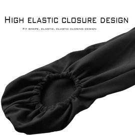 Luminuti 1 Pair Black Car Front Seat Armrest Covers, Universal Fit Automotive Cloth Fabric Armrest Covers,Suitable for Most Cars, Trucks, Suvs