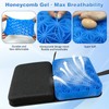 Honeycomb Gel Seat Cushion 16"x12" Foldable for Tailbone & Pressure