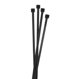 Lumonic 100 x Cable Ties 140 x 3.6 mm I Black Cable Ties in Industrial Quality I Cable Ties UV Resistant Cable Ties Weatherproof Cable Ties Black