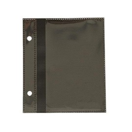 50 Sheets Black Photo Album Pages,Photo Album Refill Pages 4x6 Inch Double Sided 2 Hole Punched Photo Mounting Sheets Picture Sleeves for 2 Ring 50 Pages Holds 100 4x6 Photos Stamps Recipe Cards