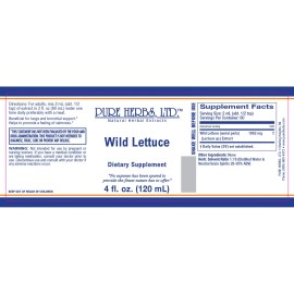 Pure Herbs: Wild Lettuce  - 4 oz.