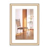 5x7 Picture Frame, Brass Brushed Thin Metal Float Photo Frame,