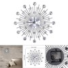ZPSHYD Wall Clock, Crystal Wall Clock Aluminum Sparkling Bling Metallic