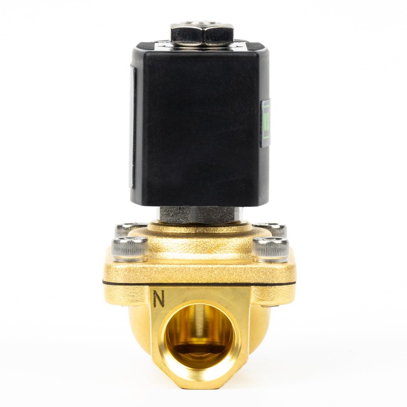 U.S. Solid 1/2 inch solenoid valve - brass DC 12
