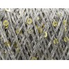 Petite Paillette Grey with Gold Mini Sequins Yarn - 50