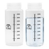 ZHIYUQL Pack of 2 PP Wide Mouth Bottles, 500 ml,